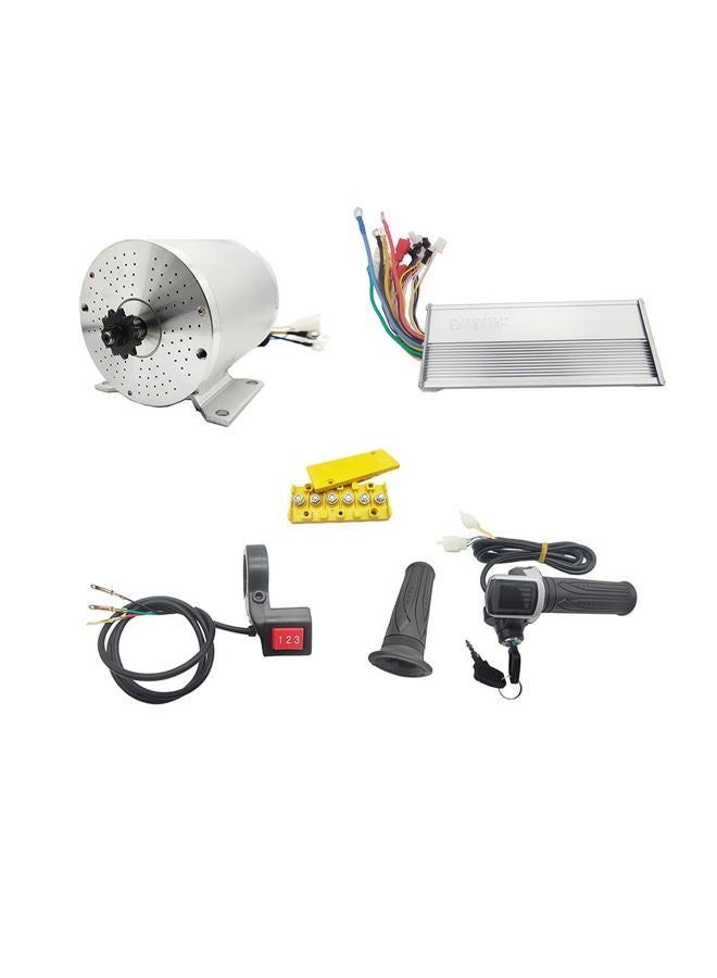 MOTOBERRY 1000W Electric Brushless DC Motor Kit - 48V 3500rpm Brushless Motor with 20.8A Speed Controller and Throttle Grip Kit for Go Karts E-Bike Electric Throttle Motorcycle Scooter - Image 1