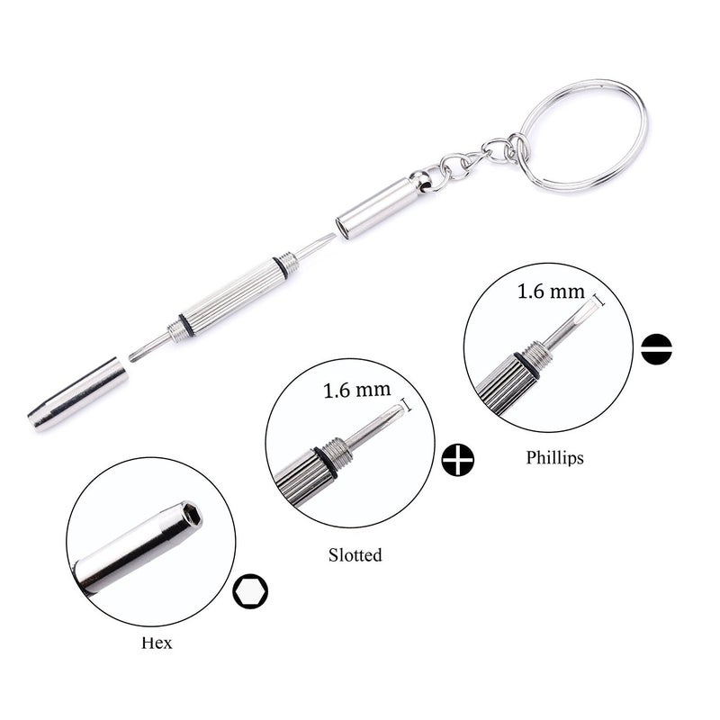 Aluan Diy Crafts 6045 Eyeglass Repair Kit Sunglass Glasses Repair Kit Screw Set, Multicolor  - Image 4