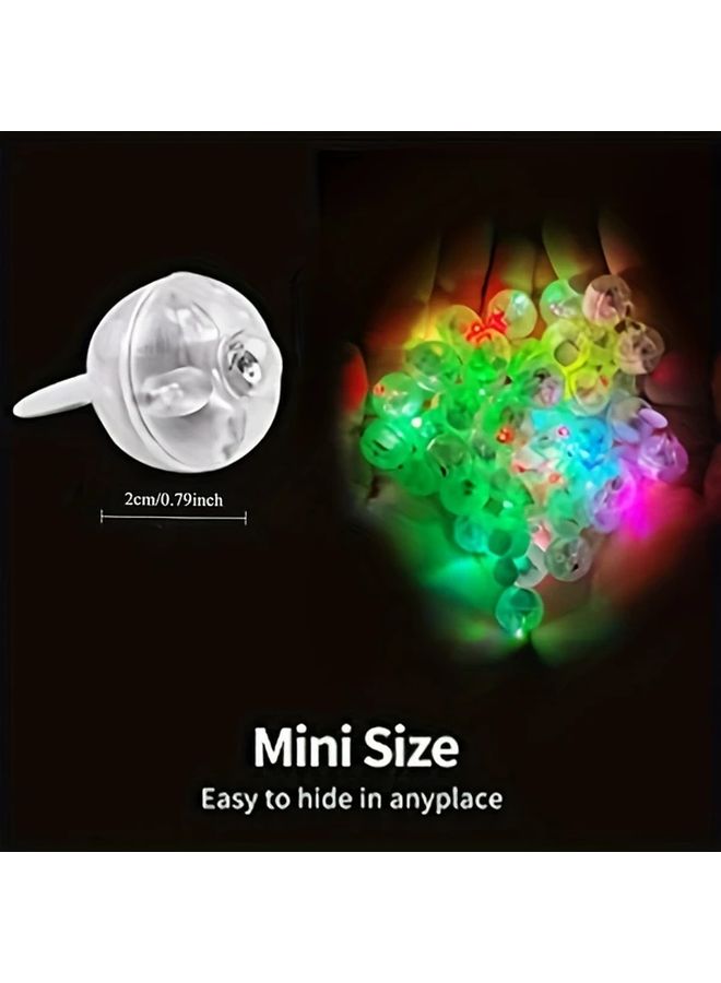 White Light LED Balloon Lights 50 Packs Battery Powered Mini Party Wedding Decorations - Image 3
