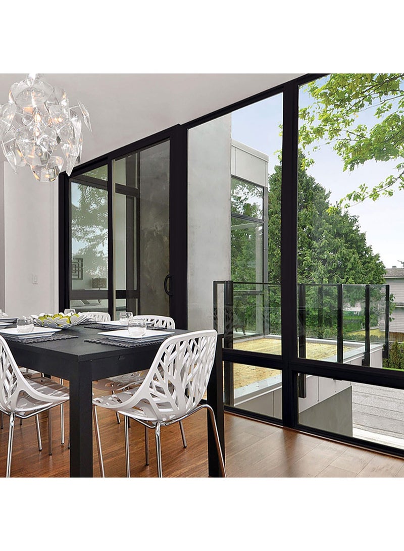 UNIVERSAL Dining chair with metal legs Set of 4 Mid-century Modern Dining chair Ergonomically for Restaurant Dining room Bedroom Living room Office Balcony 55 * 55 * 80CM - Image 3