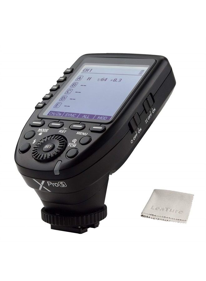 Godox XPro-S Compatible for Sony TTL Wireless Flash Transmitter Trigger 1/8000s HSS TTL-Convert-Manual Function Large LCD Screen Slanted Design 11 Customizable Functions