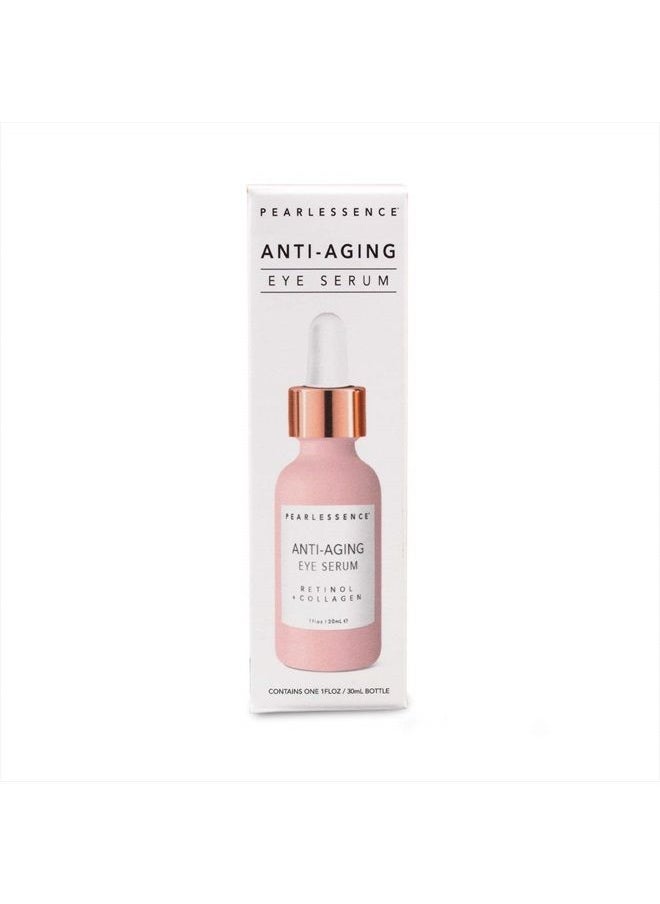 Pearlessence Pearlesssence Anti-Aging Eye Serum (Retinol + Collagen) - Helps Reduce Fine Lines & Wrinkles | Gentle & Lightweight Formula | Plumps & Tightens | Made in USA & Free (1oz)  - Image 4