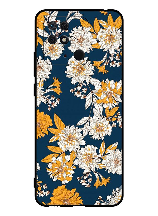 Covernex Protective Case Cover For Xiaomi Redmi 10C Flowers & Leaves Pattern - Image 1