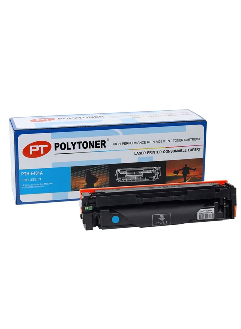 خرطوشة حبر ليزر PTH-F401A / CF401A CYAN للاستخدام في HP Laser jet Pro M252dw / M252n / M277dw / M277n / MFP M274n