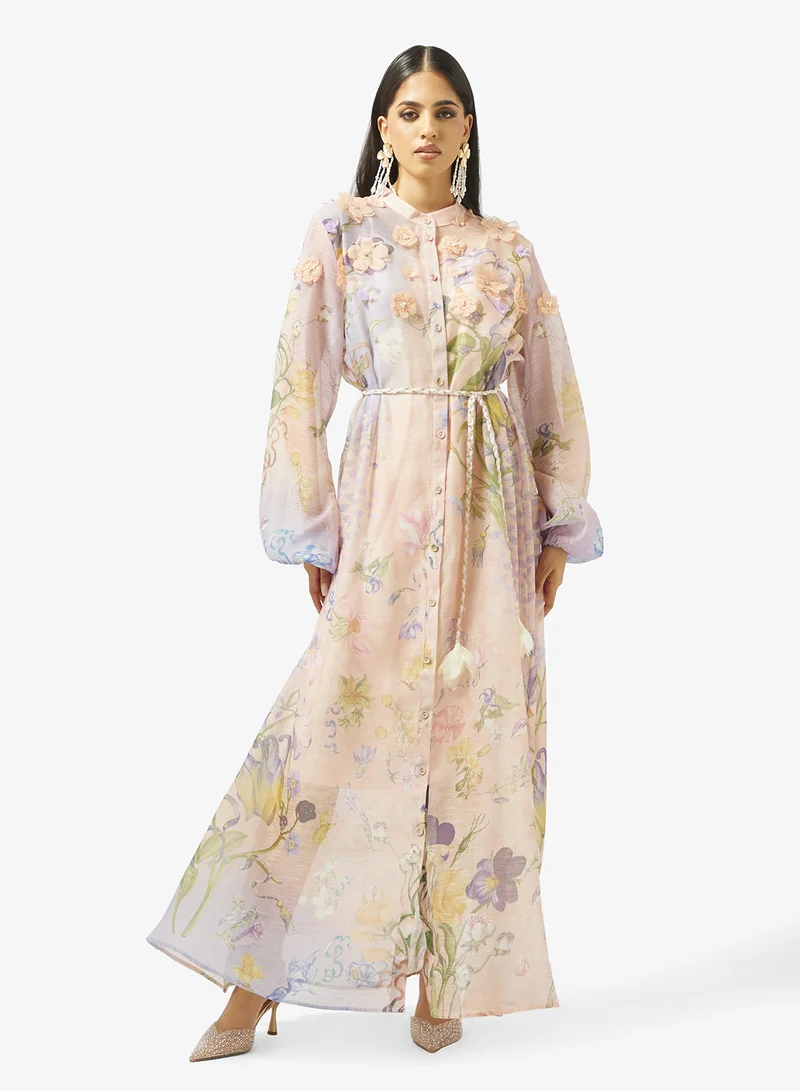 خزانة Abstract Print Dress