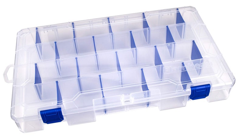 Flambeau Outdoors 5007 Tuff Tainer Fishing Tackle Box with Zerust Anti-Rust Dividers - Includes 18 Dividers, 36 Compartments, Clear Fishing Lure Organizer - 14.25" x 9.125" x 2" - Image 4