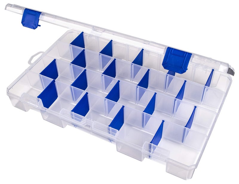 Flambeau Outdoors 5007 Tuff Tainer Fishing Tackle Box with Zerust Anti-Rust Dividers - Includes 18 Dividers, 36 Compartments, Clear Fishing Lure Organizer - 14.25" x 9.125" x 2" - Image 2