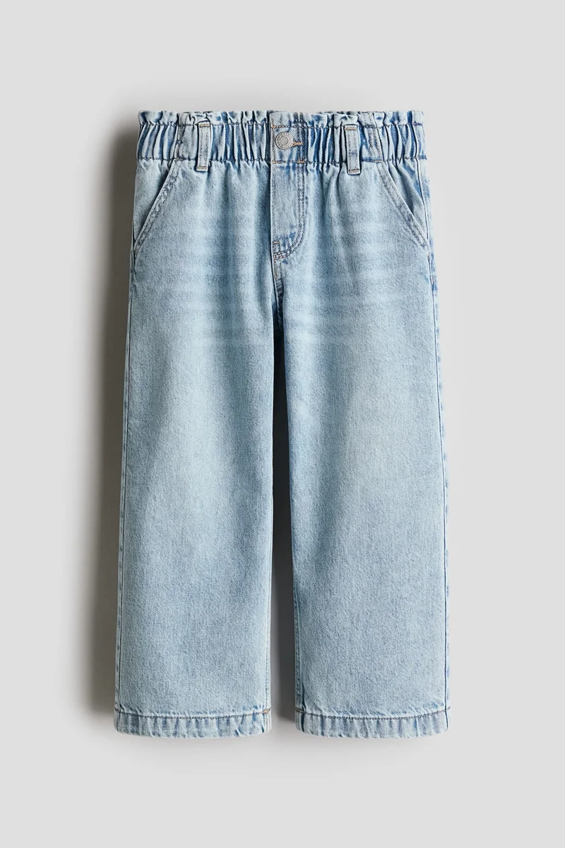 H&M Wide leg paper bag jeans