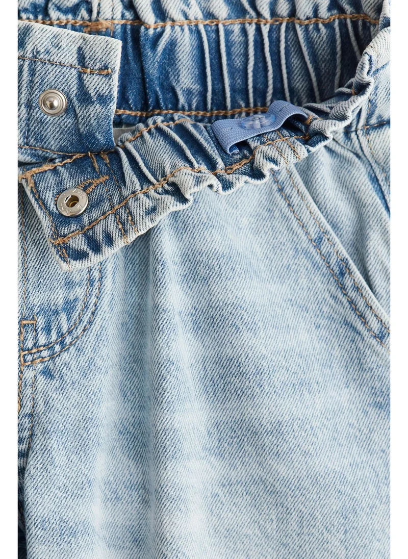 اتش اند ام Wide leg paper bag jeans