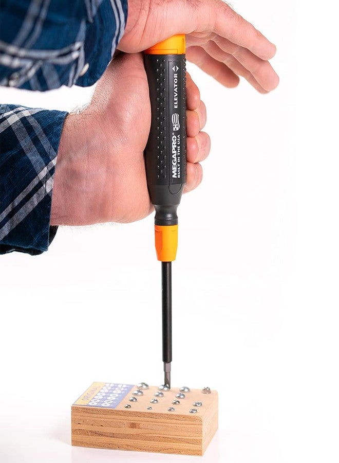 Megapro 151ELEV-CH/OR Alloy Steel Hex Elevator Multi Bit 15 in 1 Screwdriver, 1-1/4" Hex Nut, 8-1/2" Length - Image 4