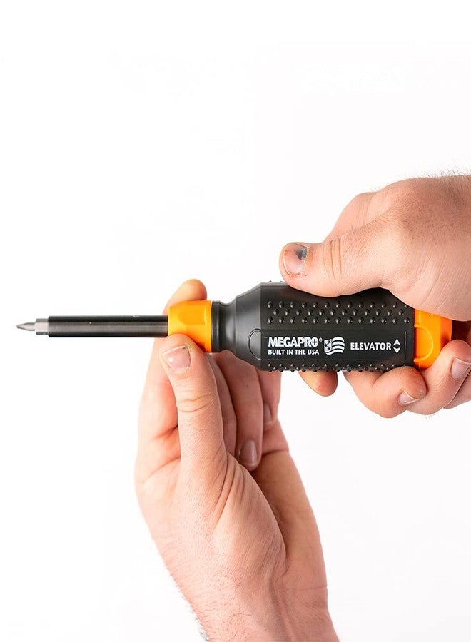 Megapro 151ELEV-CH/OR Alloy Steel Hex Elevator Multi Bit 15 in 1 Screwdriver, 1-1/4" Hex Nut, 8-1/2" Length - Image 5