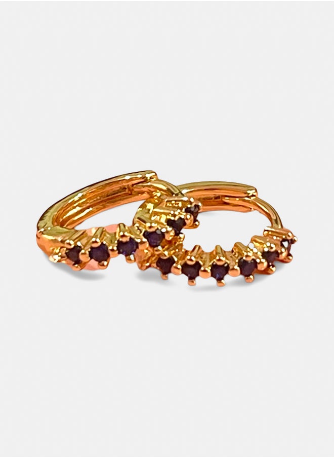 Urban Jewel Dainty Stones Hoop 2.0  - Image 1