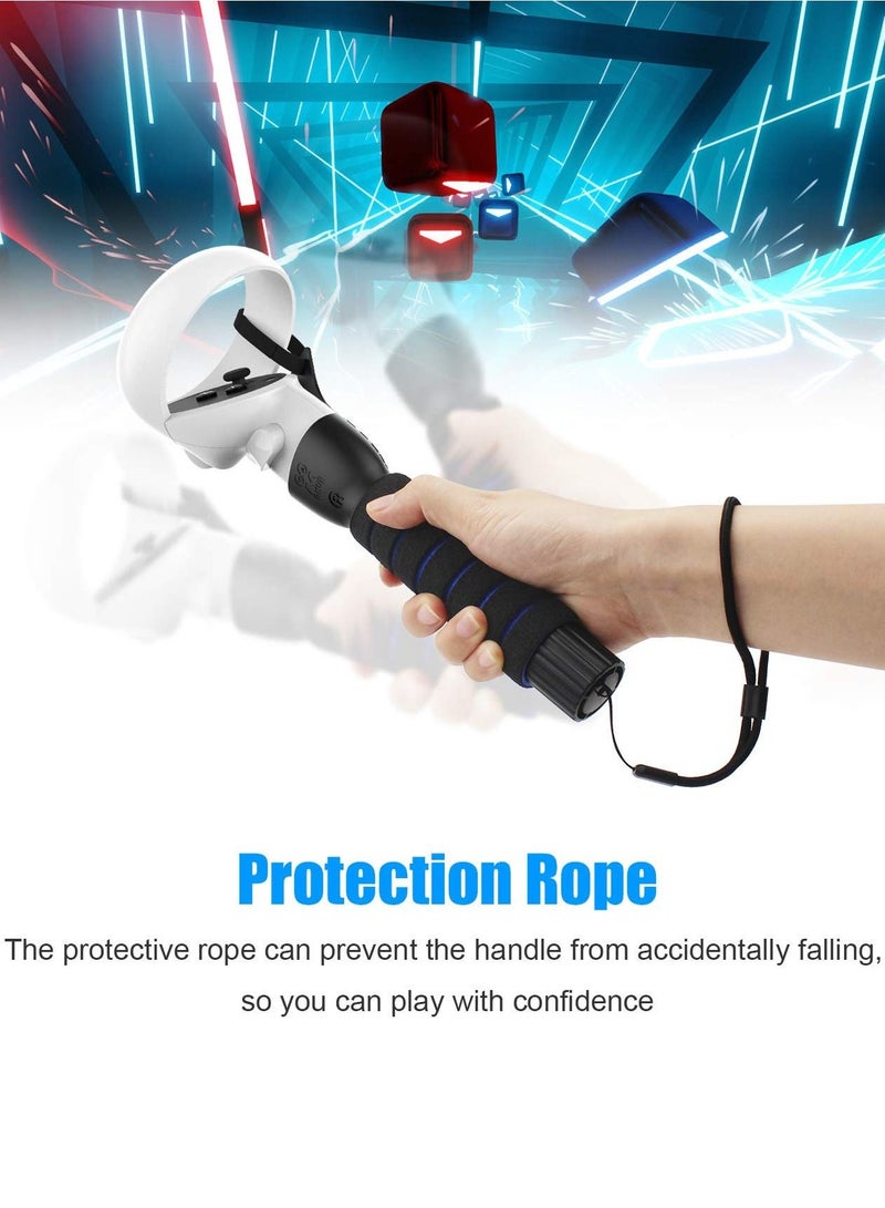 Dual Gamepad Extension Grips for a Comfortable Grip on for Oculus Quest / Quest 2 / Rift S Controllers for Beat Saber Games Compatible with Quest 2 Accessories - Image 2