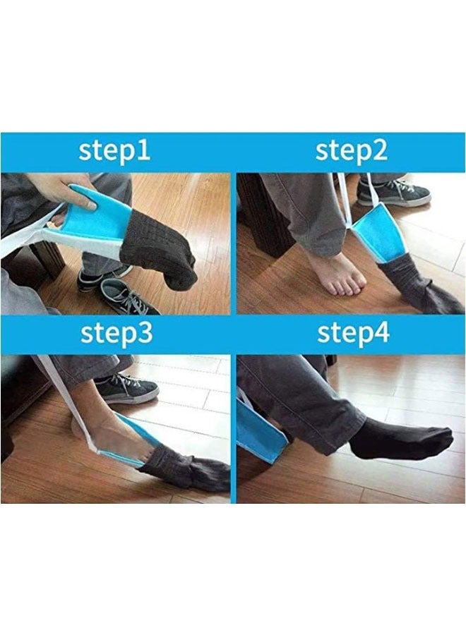جهاز مساعد الجورب لكبار السن والحوامل ومرضى السكر أداة مساعد الجورب - Image 2