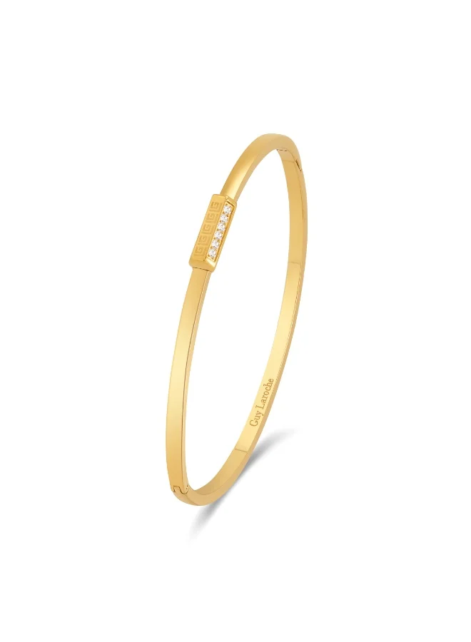 Guy Laroche Audrey Gold Plated Bangle Bracelet for Women 57mm