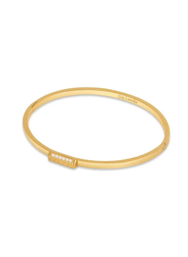 Guy Laroche  Audrey Gold Plated Bangle Bracelet for Women 57mm for Women | Best Price UAE