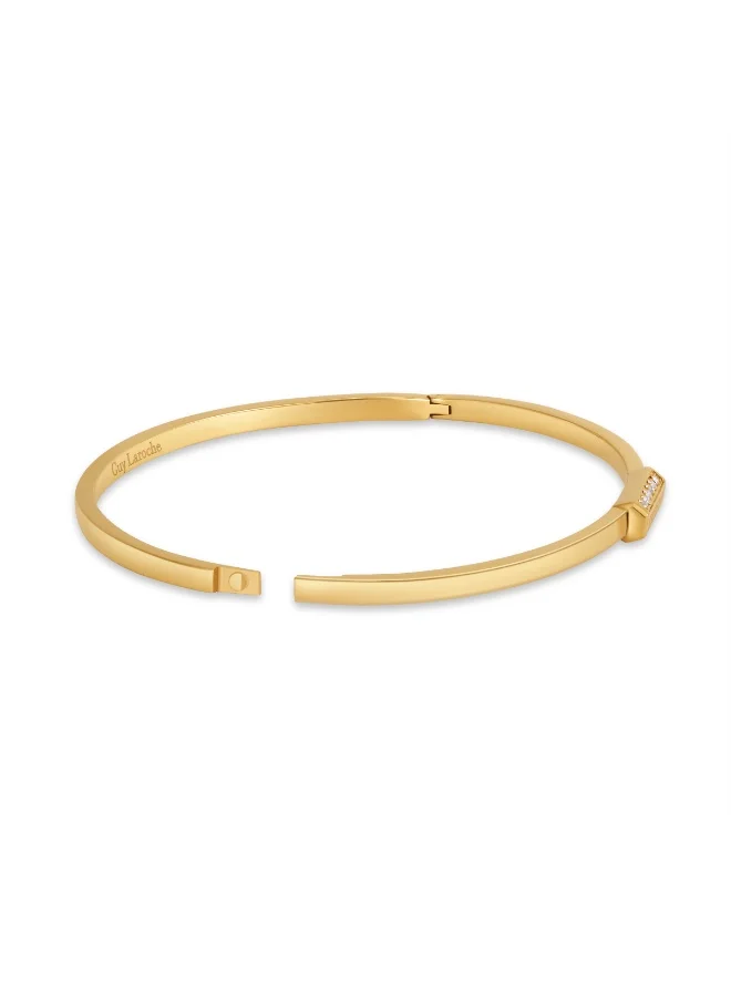 Guy Laroche Audrey Gold Plated Bangle Bracelet for Women 57mm