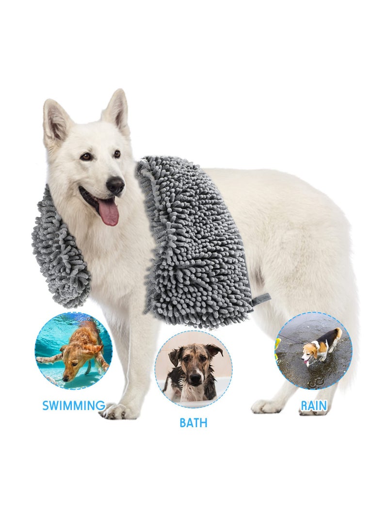 SYOSI 4 Pcs Dog Towel for Drying Microfiber Pet Grooming Extra Large Absorbent Soft Shammy Bath Cats 31.5 x 14 Inch - Image 4