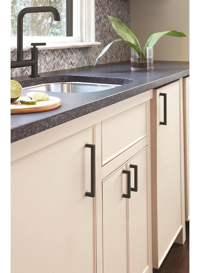 Amerock | Cabinet Pull | Matte Black | 51/16 Inch (128 Mm) Centertocenter | Monument | 1 Pack | Drawer Pull | Drawer Handle | Cabinet Hardware - Image 2