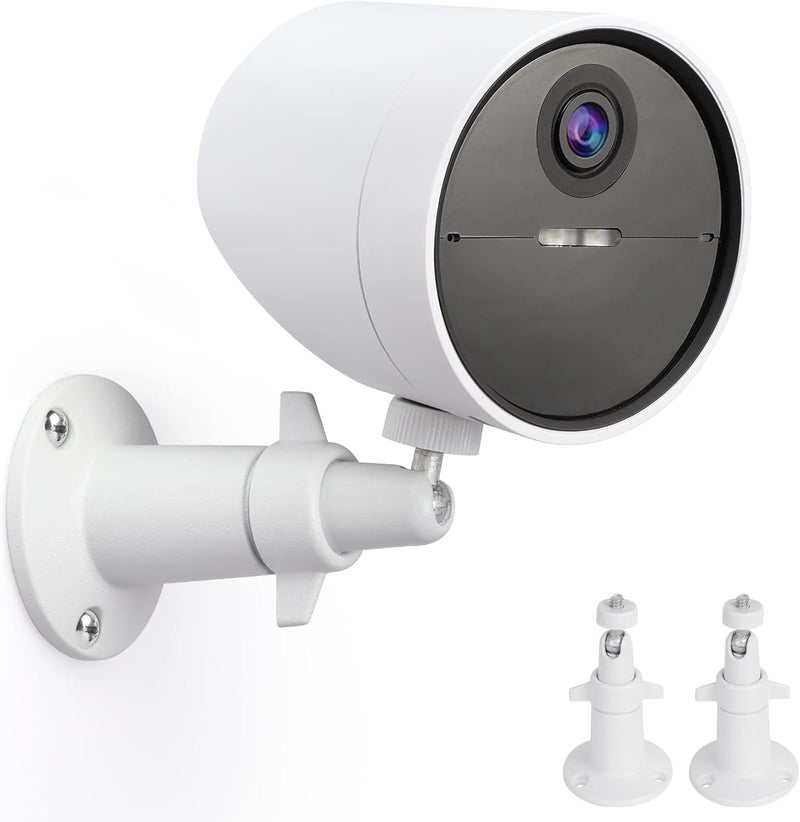 حامل حائط (عبوة من قطعتين) لكاميرا الأمان الخارجية SimpliSafe، حامل أمان دوار 360 درجة مع خيط لولبي 1/4، الكاميرا غير متضمنة (أبيض) - Image 1