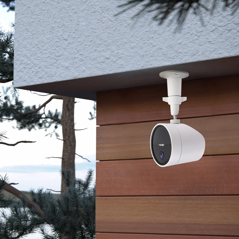 حامل حائط (عبوة من قطعتين) لكاميرا الأمان الخارجية SimpliSafe، حامل أمان دوار 360 درجة مع خيط لولبي 1/4، الكاميرا غير متضمنة (أبيض) - Image 5