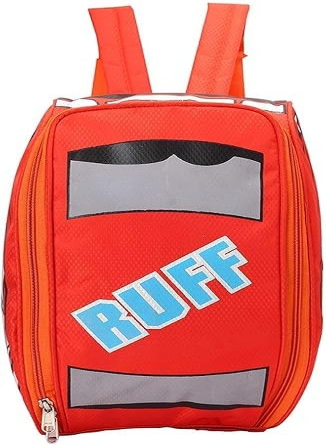 Flywind Backpack Toddler Boys Girls Backpack Waterproof Truck Car Child Snack School Bag | Polyester and Nylon Lining Water Resistant Easy Clean Drying Fun Colourfull Car Design Lightning (Red) - Image 4