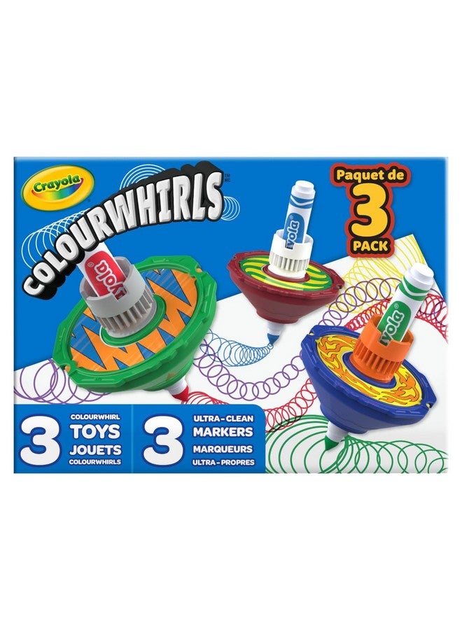 Crayola Colourwhirls (3ct), Spin Art Toy, Spinning Top Toy for Kids, Arts & Crafts Kit, Gift for Boys & Girls, Ages 6, 7, 8 - Image 2