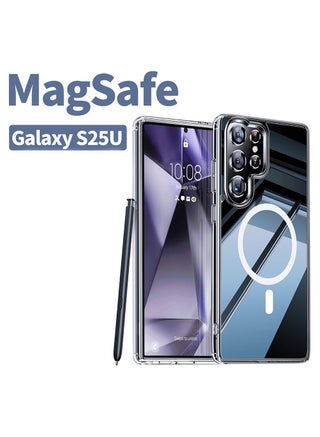 Samsung Galaxy S25 Ultra Case Clear Compatible with MagSafe,Crystal Clear Slim Fit Thin Transparent TPU+PC Rugged Bumper Cover Built-in Magnetic Ring Shockproof (Clear) - pzsku/Z880AD3D5AD3B0BE0CB6FZ/45/_/1736751843/de85ce64-db89-45e6-bf37-96dfab90227b