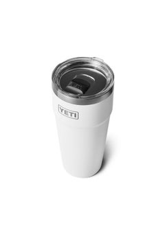 YETI YETI Rambler 30 oz Stackable Tumbler, Stainless Steel, Vacuum Insulated with MagSlider Lid, White  - Image 1