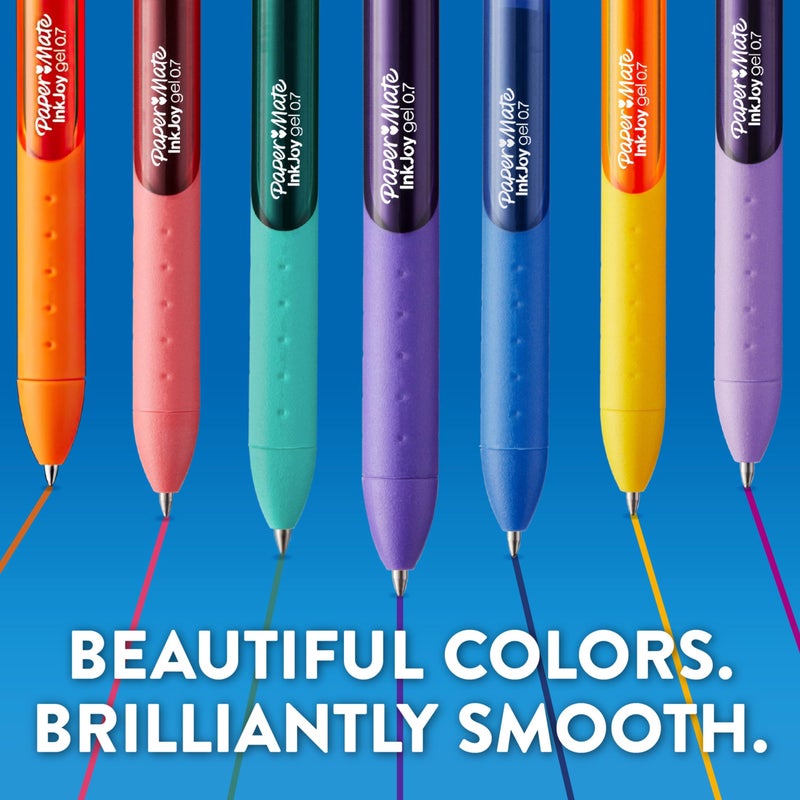 Paper Mate InkJoy Gel Pens Retro Accent Colors Medium (0.7mm) Point Retractable 4 Count - Image 3