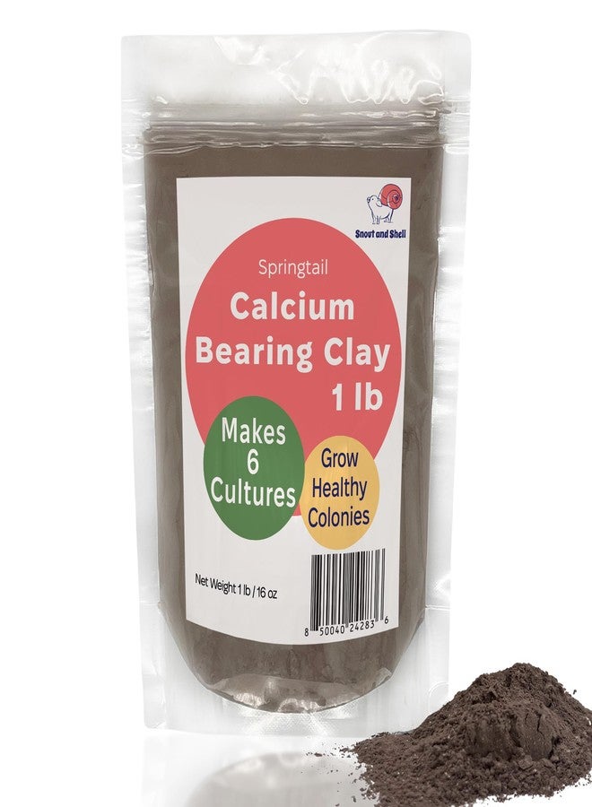 Snout and Shell Springtail Calcium Bearing Clay - 1 lb | Ideal for Culturing Springtails, Reptile and Amphibian Terrariums, and Natural Habitat Cleanup Crew - Image 1