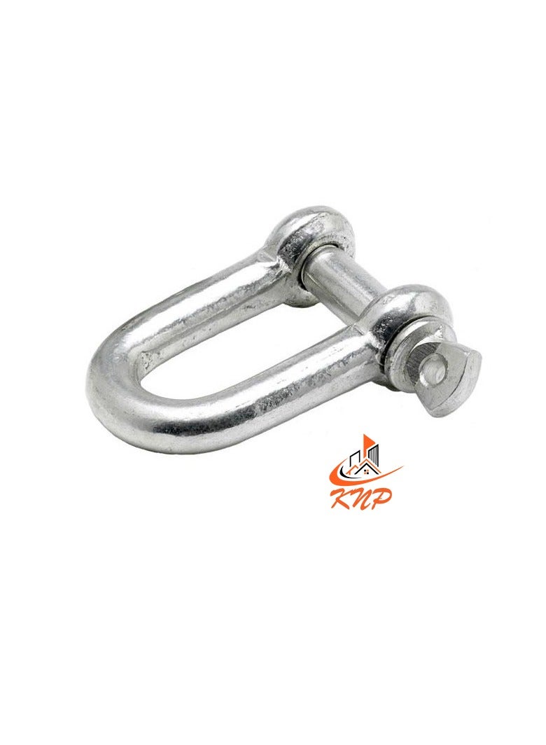 KNP Galvanised Steel D Shackle - 2pcs 10MM - Image 3