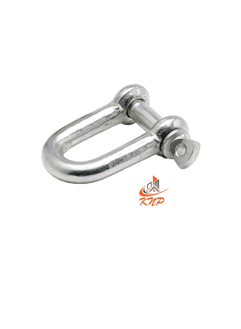 KNP Galvanised Steel D Shackle - 2pcs 10MM - Image 2