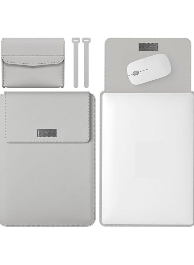 Green Tiger Laptop Sleeve Bag, Compatible with MacBook 12 inch, Compatible with MacBook Air 11 Inch Case Model A1370 A1465-Mac Air 11.6inch, Leather Case with Small Bag Tabl, Tablet Bags Case, Gray - Image 1