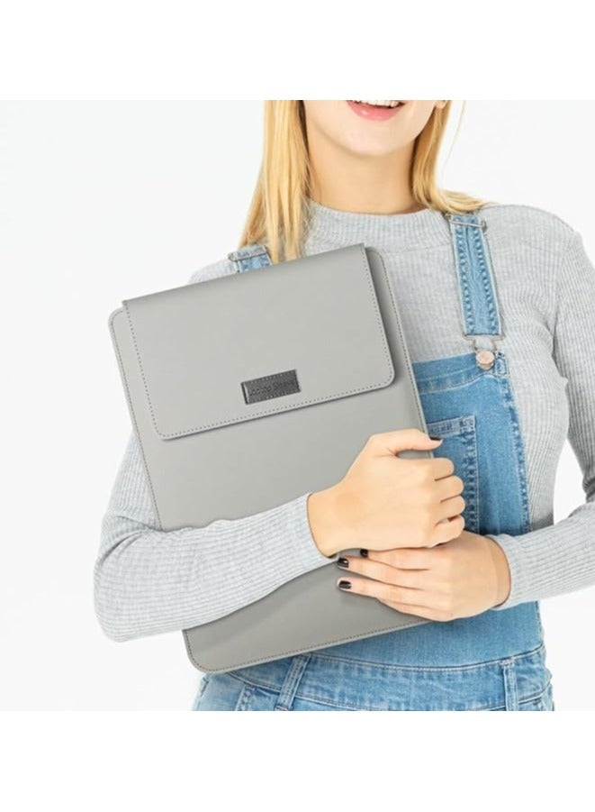 Green Tiger Laptop Sleeve Bag, Compatible with MacBook 12 inch, Compatible with MacBook Air 11 Inch Case Model A1370 A1465-Mac Air 11.6inch, Leather Case with Small Bag Tabl, Tablet Bags Case, Gray - Image 3