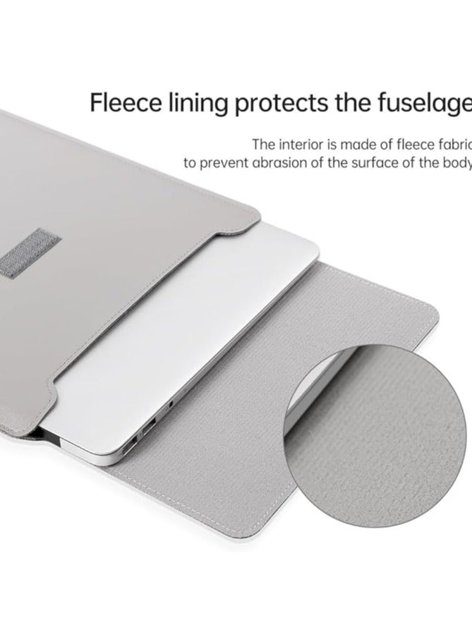 Green Tiger Laptop Sleeve Bag, Compatible with MacBook 12 inch, Compatible with MacBook Air 11 Inch Case Model A1370 A1465-Mac Air 11.6inch, Leather Case with Small Bag Tabl, Tablet Bags Case, Gray - Image 4