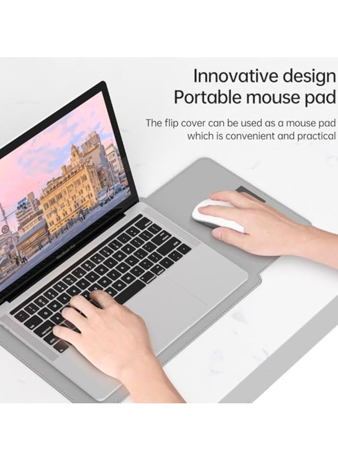 Green Tiger Laptop Sleeve Bag, Compatible with MacBook 12 inch, Compatible with MacBook Air 11 Inch Case Model A1370 A1465-Mac Air 11.6inch, Leather Case with Small Bag Tabl, Tablet Bags Case, Gray - Image 2