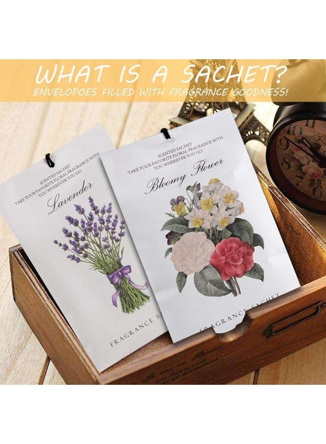 CLENEA 12 Packs Lavender Sachet, Lavender Scented Sachets Air Freshener for Drawer and Closet, Drawer Sachet, Long-Lasting Sachets Bags Drawer, for Drawers, Closets, Car, Home, Lavender Sachet - Image 4