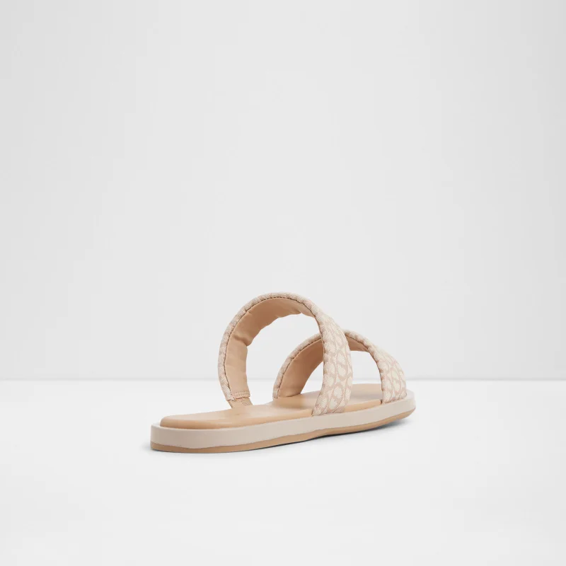ALDO  KRIOS Patterned Double Strap Flat Sandals for Women | Best Price UAE