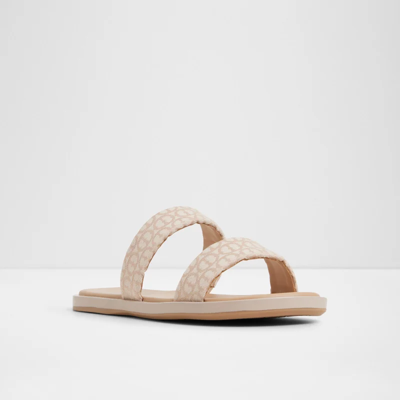 ALDO  KRIOS Patterned Double Strap Flat Sandals for Women | Best Price UAE