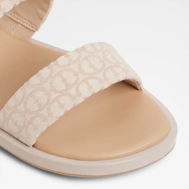 ALDO  KRIOS Patterned Double Strap Flat Sandals for Women | Best Price UAE