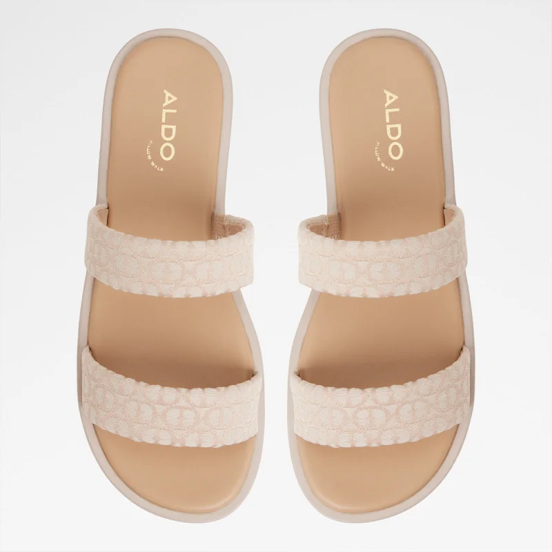 ALDO  KRIOS Patterned Double Strap Flat Sandals for Women | Best Price UAE