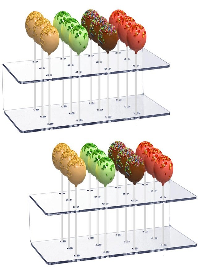 YSYONM Cake Pop Stand 12 Holes Clear Acrylic Lollipop Display Holder for Weddings Birthday Anniversary Parties Candy Decorative - Image 1
