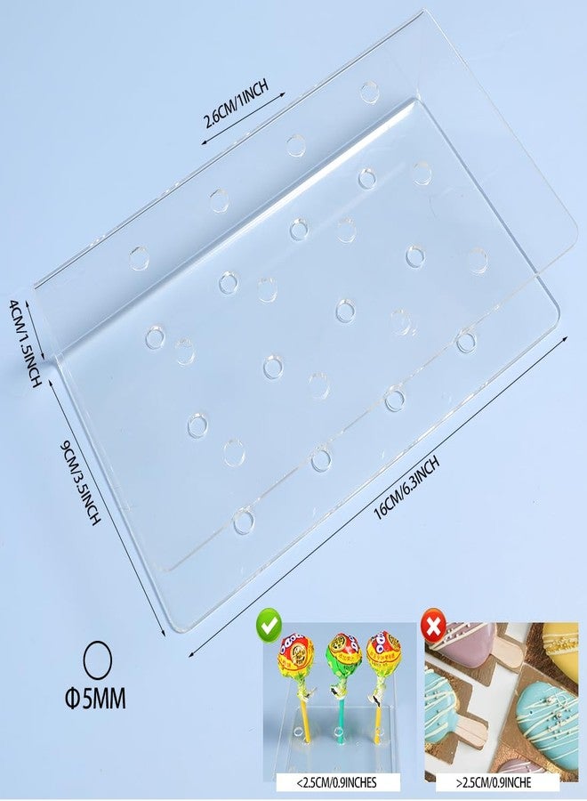 YSYONM Cake Pop Stand 12 Holes Clear Acrylic Lollipop Display Holder for Weddings Birthday Anniversary Parties Candy Decorative - Image 3