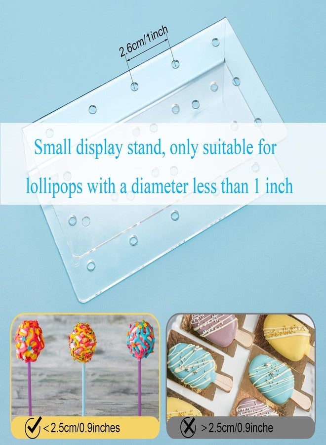 YSYONM Cake Pop Stand 12 Holes Clear Acrylic Lollipop Display Holder for Weddings Birthday Anniversary Parties Candy Decorative - Image 4
