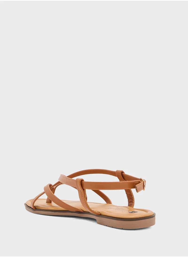 ايلا Strappy  Flat Sandal