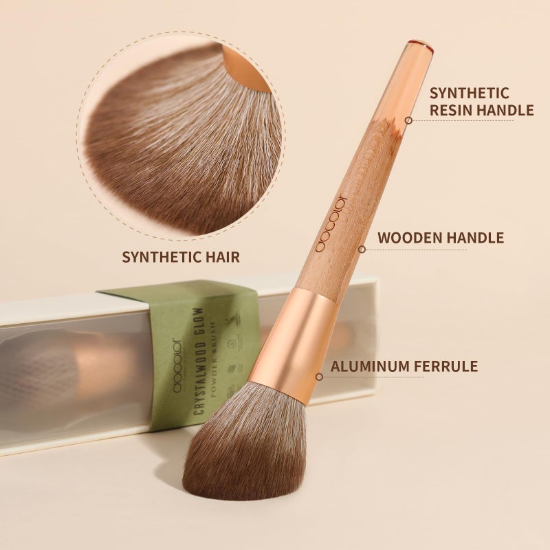 docolor Multitask Makeup Brush, For Powder, Blush & Bronzer, Face Make up Brush Blush Brush Synthetic Bristles, Large Fluffy Powder Brush, For Loose & Pressed Powder Gift Box - Image 4