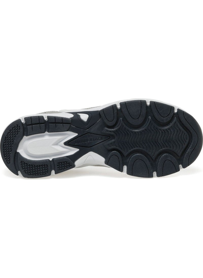 LUMBERJACK Pol Unisex Walking Running Fitness 3fx White Navy Blue Shoes  - Image 3