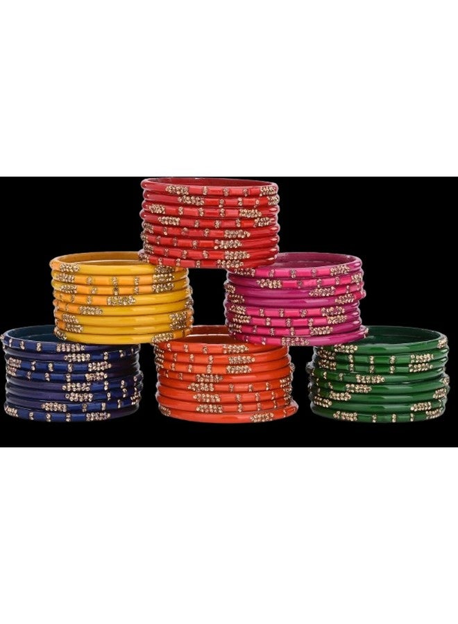 AFAST Festive Bridal Metal Bangle/Kada Combo - 6 Sets of 8 Bangles | Ideal for Weddings & Parties - Image 5