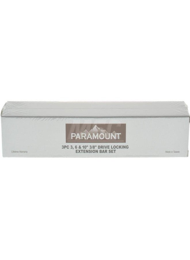Paramount 3/8" Drive Locking Socket Extensions: 3 Piece Set, 3", 6", and 10 inch Extensions - Image 5